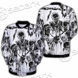 Berserk Creatures Battle Black White SED-1043 Button Jacket