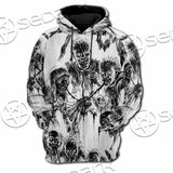 Berserk Creatures Battle Black White SED-1043 Hoodie & Zip Hoodie Raglan