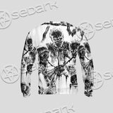 Berserk Creatures Battle Black White SED-1043 Unisex Sweatshirt