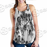 Berserk Creatures Battle Black White SED-1043 Women Tank Top