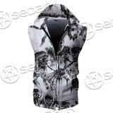 Berserk Creatures Battle Black White SED-1043 Zip Sleeveless Hoodie