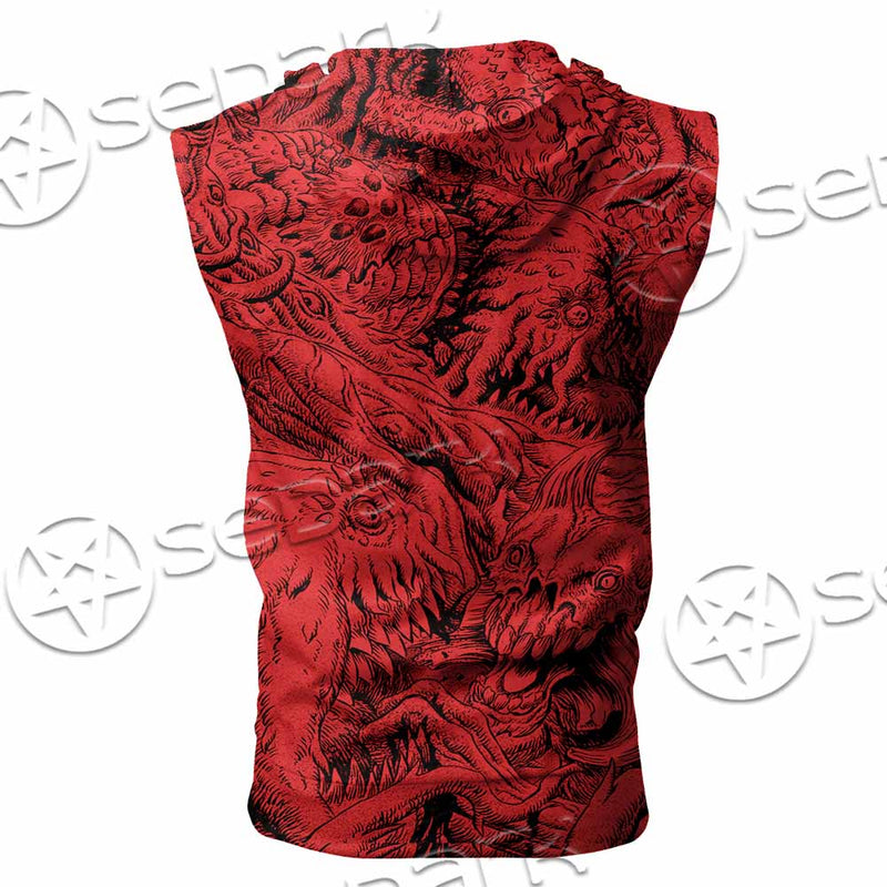 Horror Berserk SED-1044 Zip Sleeveless Hoodie