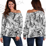 Berserk Blackwhite SED-1045 Off Shoulder Sweaters