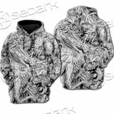 Berserk Blackwhite SED-1045 Hoodie & Zip Hoodie Raglan
