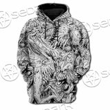 Berserk Blackwhite SED-1045 Hoodie & Zip Hoodie Raglan
