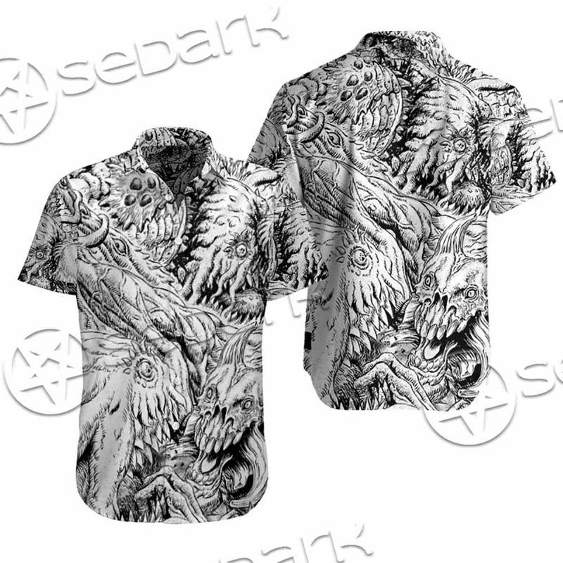 Berserk Blackwhite SED-1045 Shirt Allover