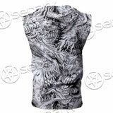 Berserk Blackwhite SED-1045 Zip Sleeveless Hoodie