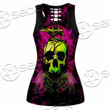Psychedelic Creepy Skull SED-1046 Women Tank Top