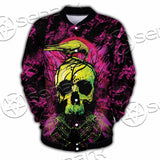 Psychedelic Creepy Skull SED-1046 Button Jacket
