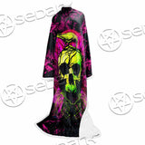 Psychedelic Creepy Skull SED-1046 Sleeved Blanket