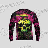 Psychedelic Creepy Skull SED-1046 Unisex Sweatshirt