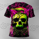 Psychedelic Creepy Skull SED-1046 Unisex T-shirt