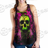 Psychedelic Creepy Skull SED-1046 Women Tank Top