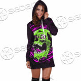 Psychedelic Horror Skull SED-1047 Hoodie Dress