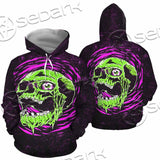 Psychedelic Horror Skull SED-1047 Hoodie & Zip Hoodie