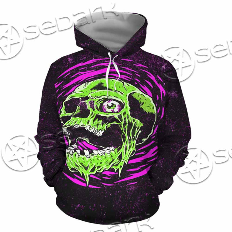 Psychedelic Horror Skull SED-1047 Hoodie & Zip Hoodie