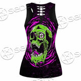 Psychedelic Horror Skull SED-1047 Women Tank Top