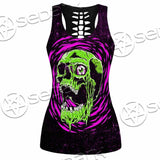 Psychedelic Horror Skull SED-1047 Women Tank Top