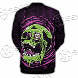 Psychedelic Horror Skull SED-1047 Button Jacket