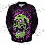 Psychedelic Horror Skull SED-1047 Button Jacket