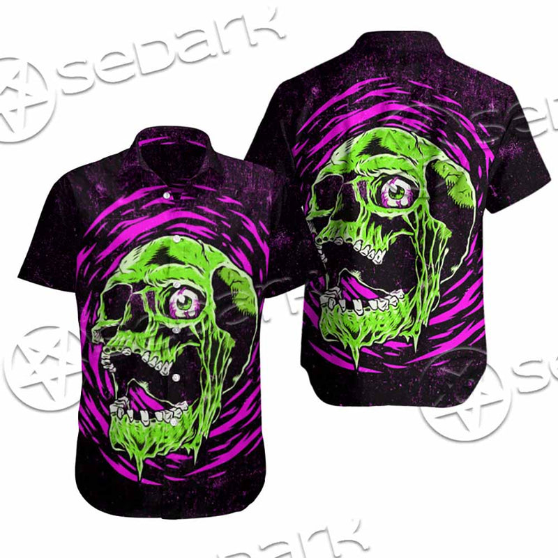 Psychedelic Horror Skull SED-1047 Shirt Allover