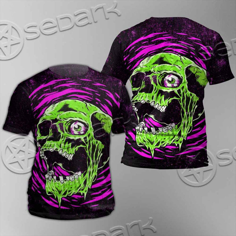 Psychedelic Horror Skull SED-1047 Unisex T-shirt