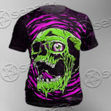 Psychedelic Horror Skull SED-1047 Unisex T-shirt