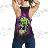 Psychedelic Horror Skull SED-1047 Women Tank Top
