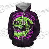 Psychedelic Horror Skull SED-1047 Hoodie & Zip Hoodie