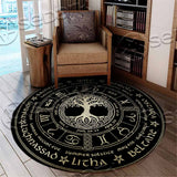 Wicca Annual Cycle Of Seasonal Festivals SED-1048 Round Carpet