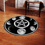 Moon Phase Star SED-1049 Round Carpet