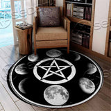 Moon Phase Star SED-1049 Round Carpet