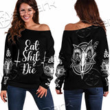 Eat Shit And Die SED-1050 Off Shoulder Sweaters