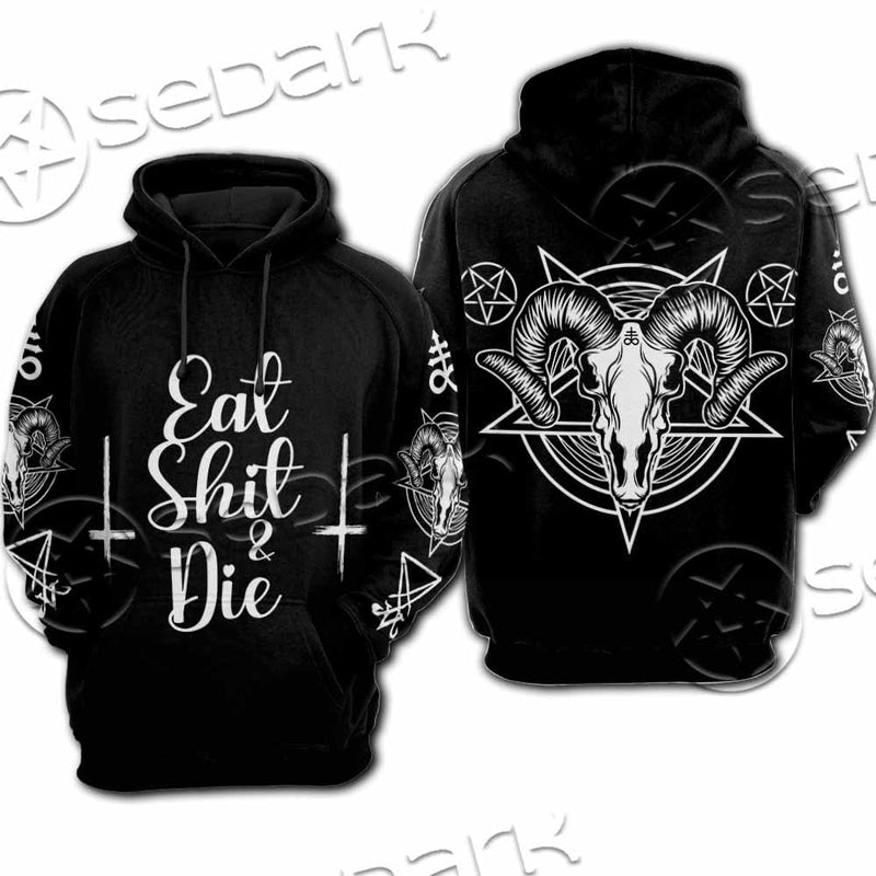 Eat Shit And Die SED-1050 Hoodie & Zip Hoodie Raglan
