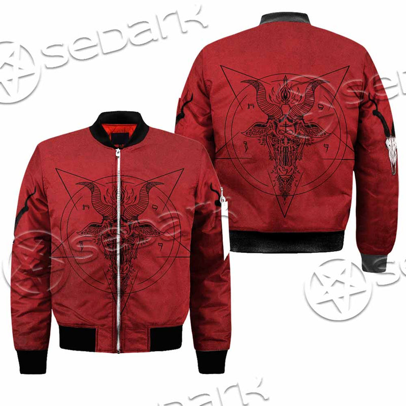 Pentagram With Demon Baphomet Satanic Goat Head SED-1051 Jacket