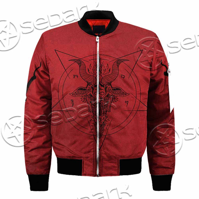 Pentagram With Demon Baphomet Satanic Goat Head SED-1051 Jacket