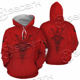 Pentagram With Demon Baphomet Satanic Goat Head SED-1051 Hoodie & Zip Hoodie