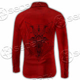 Pentagram With Demon Baphomet Satanic Goat Head SED-1051 Shirt Allover