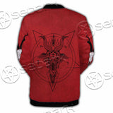 Pentagram With Demon Baphomet Satanic Goat Head SED-1051 Button Jacket