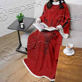 Pentagram With Demon Baphomet Satanic Goat Head SED-1051 Sleeved Blanket