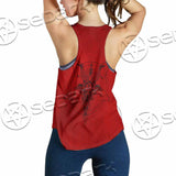 Pentagram With Demon Baphomet Satanic Goat Head SED-1051 Women Tank Top