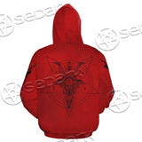 Pentagram With Demon Baphomet Satanic Goat Head SED-1051 Hoodie & Zip Hoodie