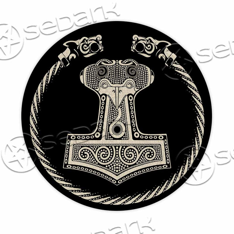 Viking Thor Hammer SED-1053 Round Carpet