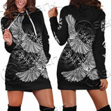 Viking Odin Raven SED-1057 Hoodie Dress