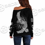 Viking Odin Raven SED-1057 Off Shoulder Sweaters