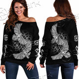 Viking Odin Raven SED-1057 Off Shoulder Sweaters