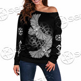 Viking Odin Raven SED-1057 Off Shoulder Sweaters