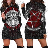 Pentagram Goat Head SED-1058 Hoodie Dress