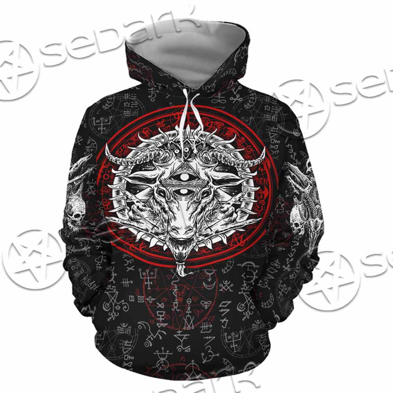 Pentagram Goat Head SED-1058 Hoodie & Zip Hoodie