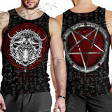 Pentagram Goat Head SED-1058 Men Tank-tops